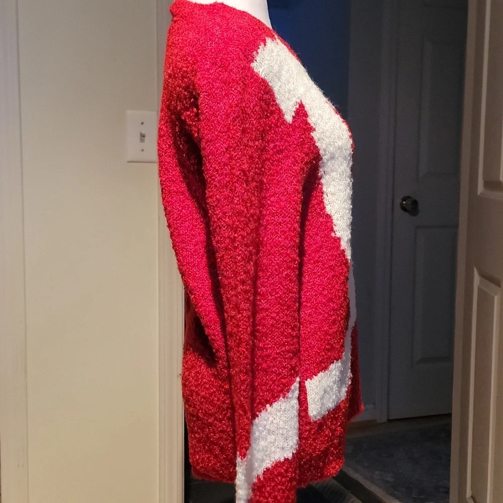 Chanel Uniform 22P Red and White Women's Sweater - Picture 5 of 10